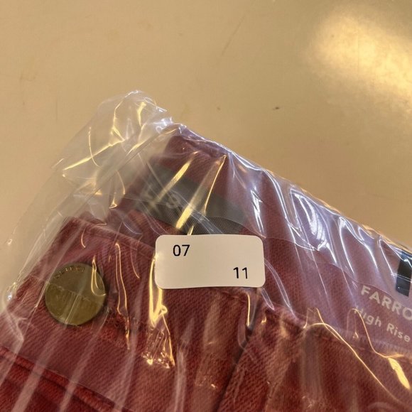 DL1961 Farrow Cropped High Rise Instasulpt Skinny Wine Colored Jeans Womens 29 - Picture 12 of 12